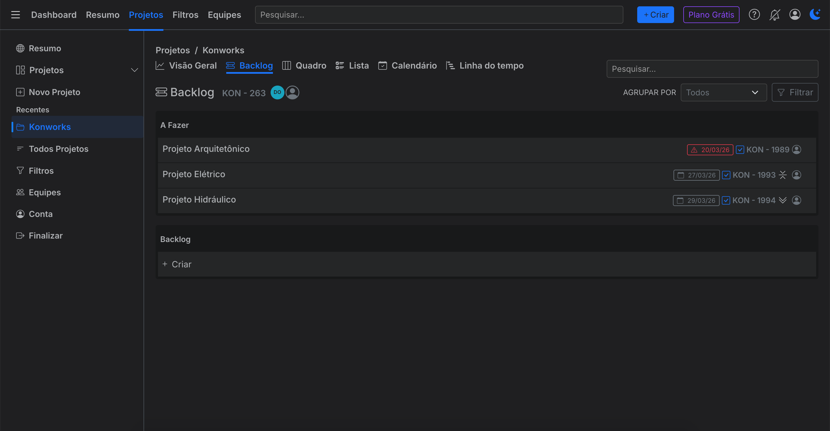 Modo Backlog - Konworks